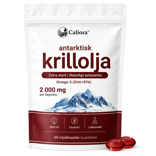 Caliora Antarktisk krillolja 2 000 mg med naturligt astaxantin